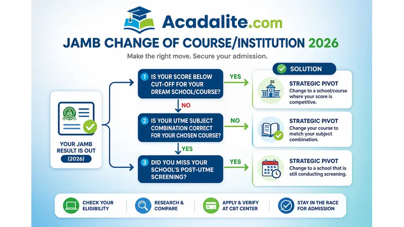 Jamb change of course/institution