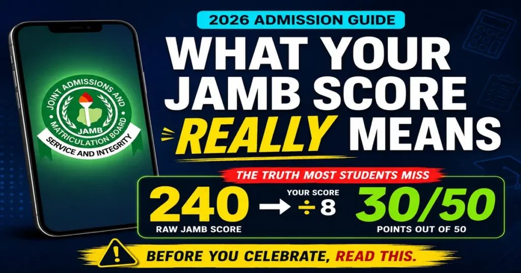What Your JAMB Score Really Means for Admission in 2026